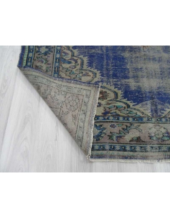 Vintage distressed Turkish area rug