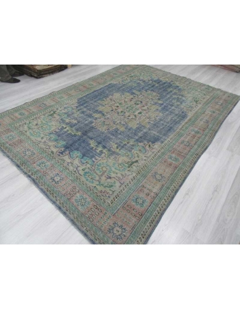 Vintage large Turkish Oushak rug