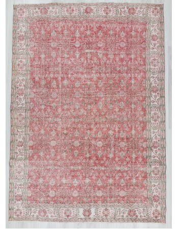 Vintage floral Turkish rug