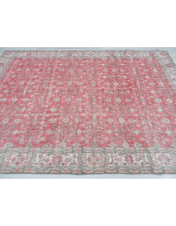 Vintage floral Turkish rug