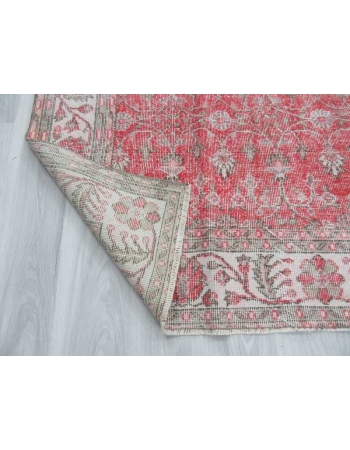 Vintage floral Turkish rug