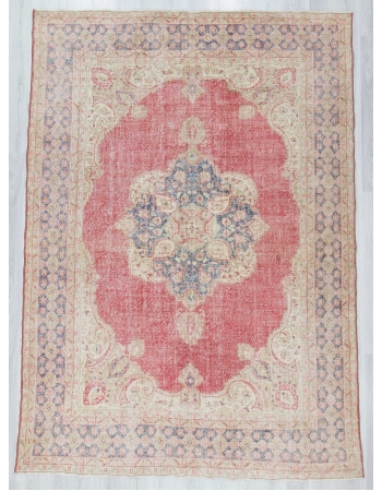 Vintage large Turkish Oushak rug