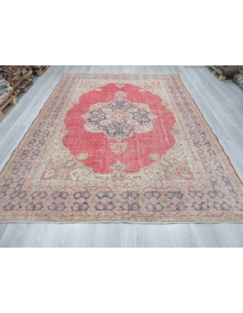 Vintage large Turkish Oushak rug