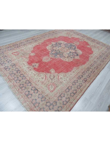 Vintage large Turkish Oushak rug