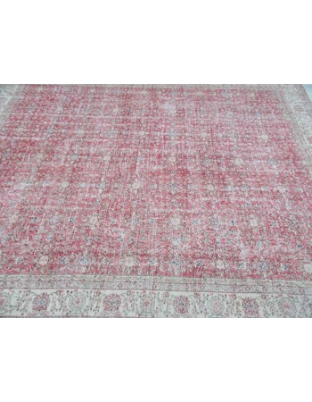 Large vintage all over floral designed Turkish rug