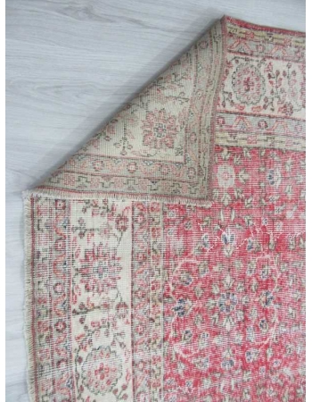 Large vintage all over floral designed Turkish rug
