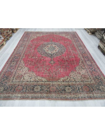 Large vintage Turkish Oushak rug