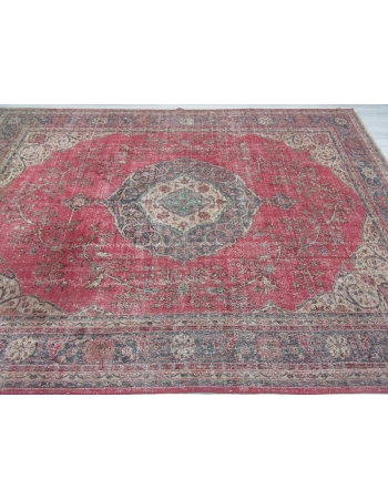 Large vintage Turkish Oushak rug