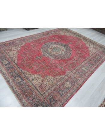 Large vintage Turkish Oushak rug