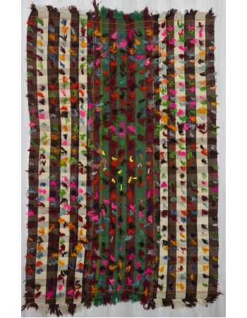 Decorative colorful vintage filikli rug