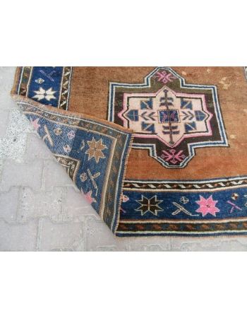 Vintage unique Turkish Kars rug