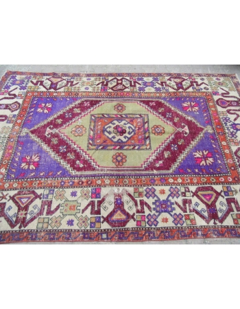 Vintage Turkish Oushak Rug