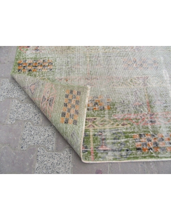 Vintage Green Oushak Rug