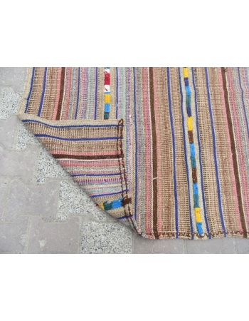 Vintage Turkish Marash Kilim Rug