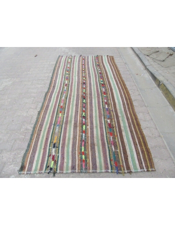 Vintage Turkish Adana Kilim Rug