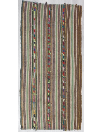 Vintage Turkish Adana Kilim Rug