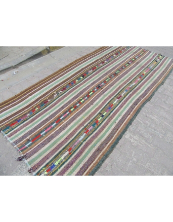 Vintage Turkish Adana Kilim Rug