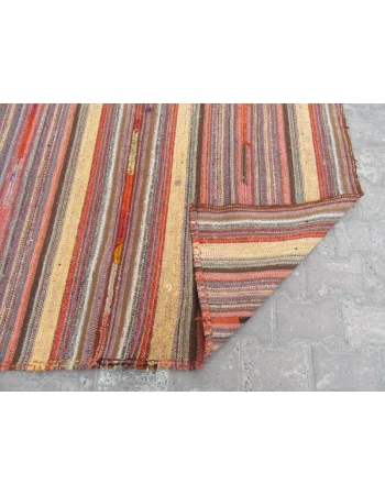 Vintage Wool Turkish Marash Kilim Rug
