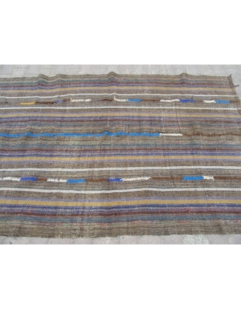 Vintage Wool Turkish Marash Kilim Rug