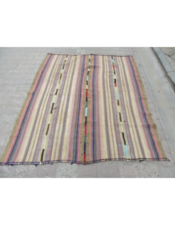 Vintage Turkish Marash Kilim Rug