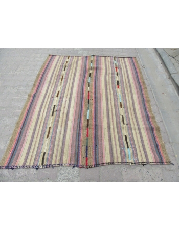 Vintage Turkish Marash Kilim Rug