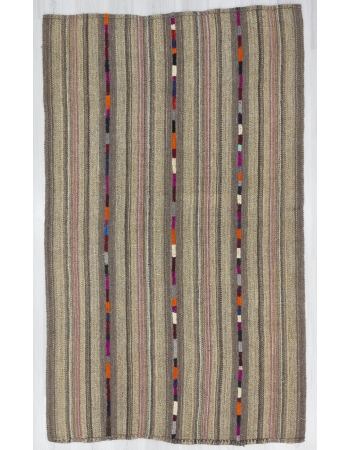 Vintage Wool Turkish Marash Kilim Rug