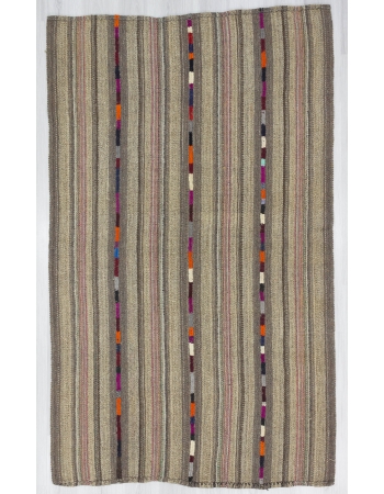 Vintage Wool Turkish Marash Kilim Rug