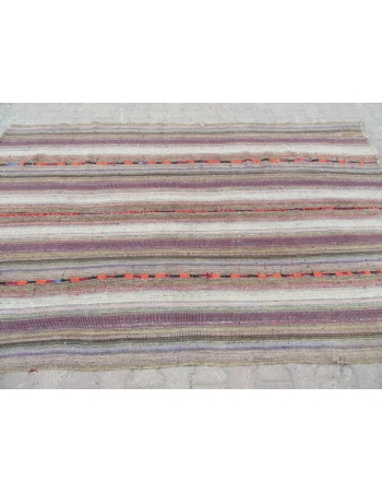 Vintage Wool Turkish Marash Kilim Rug