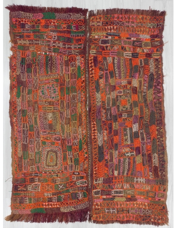 Vintage Wool North Iraq Kilim Rug