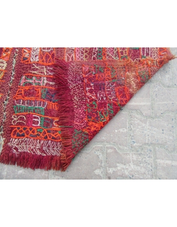 Vintage Wool North Iraq Kilim Rug