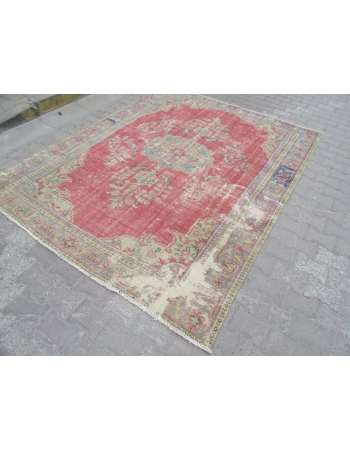 Vintage Distressed, Traditional Oushak Rug