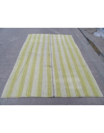 Vintage Striped, Vintage Modern Turkish Adana Kilim Rug