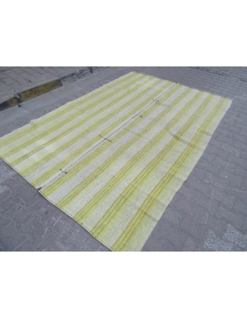 Vintage Striped, Vintage Modern Turkish Adana Kilim Rug