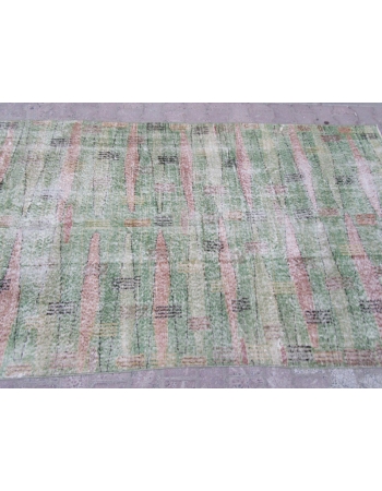 Vintage Green Oushak Rug