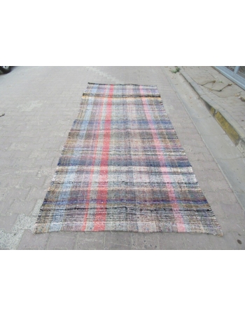 Vintage Turkish Adana Kilim Rug