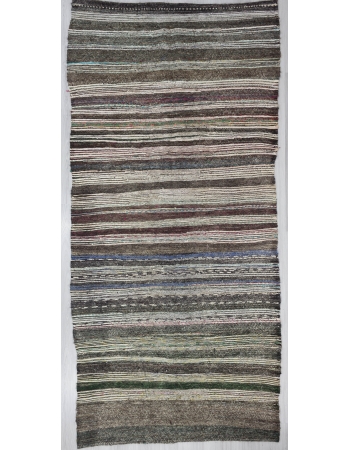 Vintage Vintage Modern, Striped Turkish Adana Kilim Rug