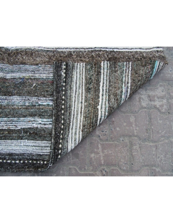 Vintage Vintage Modern, Striped Turkish Adana Kilim Rug