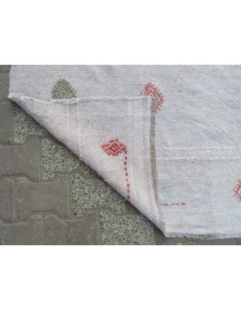 Vintage Vintage Modern, Embroidered Turkish Afyon Kilim Rug