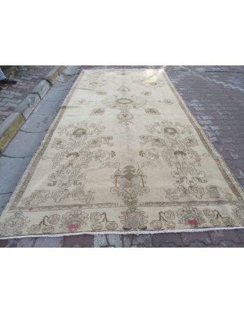 Vintage Wool Turkish Kars Rug