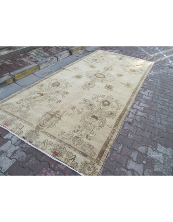 Vintage Wool Turkish Kars Rug