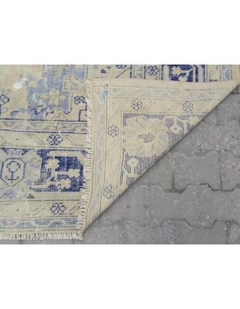Vintage Distresed Oushak Rug