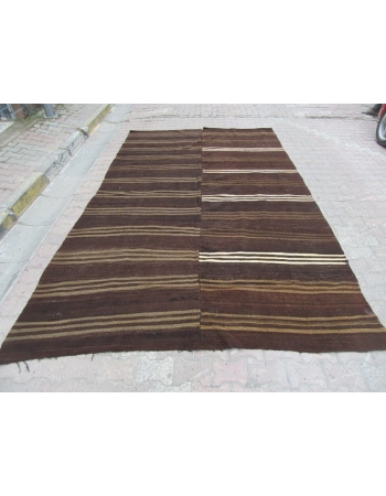 Vintage Turkish Afyon Kilim Rug