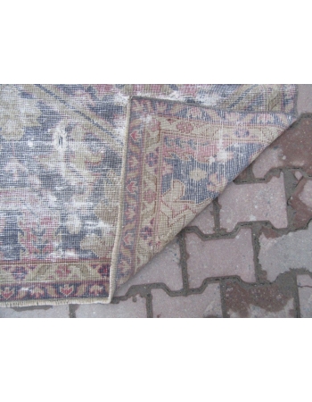 Vintage Distressed Oushak Rug