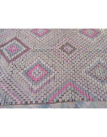 Vintage Turkish Denizli Kilim Rug