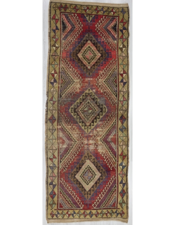 Vintage Distressed,Shabby chic Turkish Konya Rug