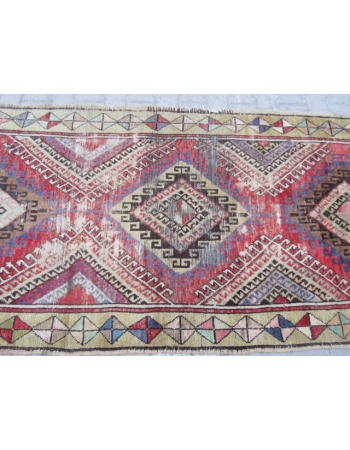 Vintage Distressed,Shabby chic Turkish Konya Rug