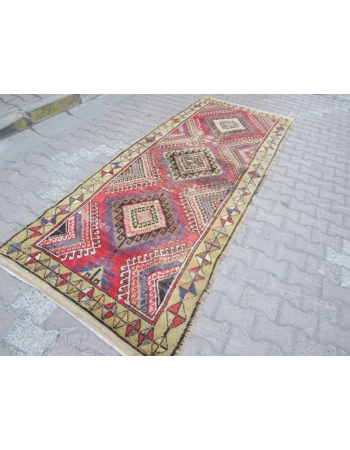 Vintage Distressed,Shabby chic Turkish Konya Rug