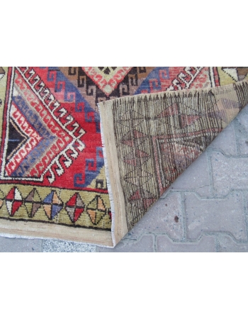 Vintage Distressed,Shabby chic Turkish Konya Rug