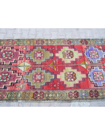 Vintage Traditional,Colorful Wool Hakkari Rug