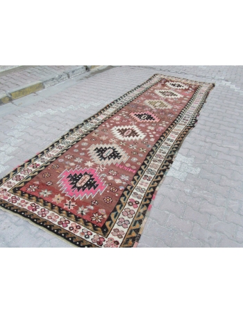 Vintage Traditional Wool Turkish Kars Rug